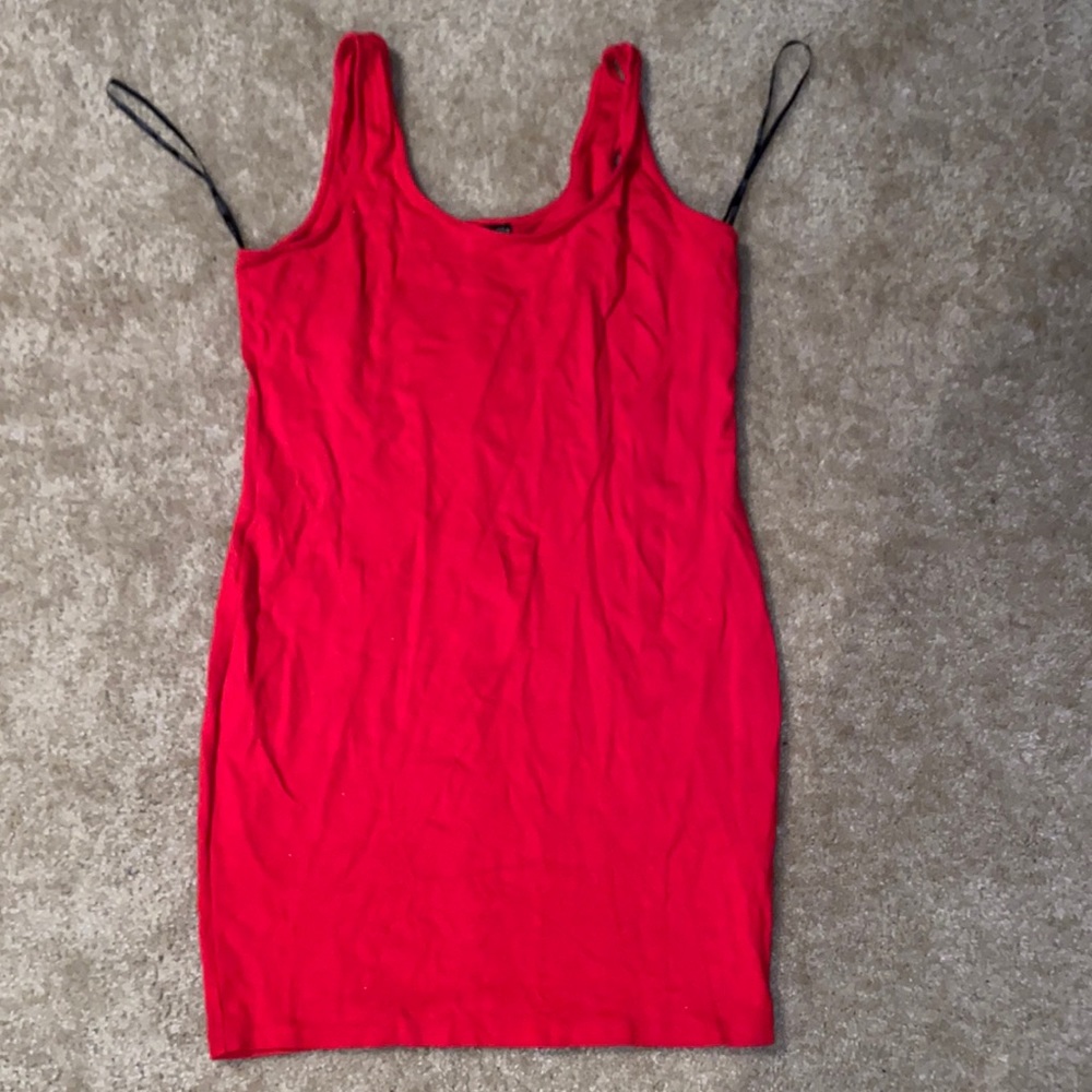 Red Above The Knee Dress